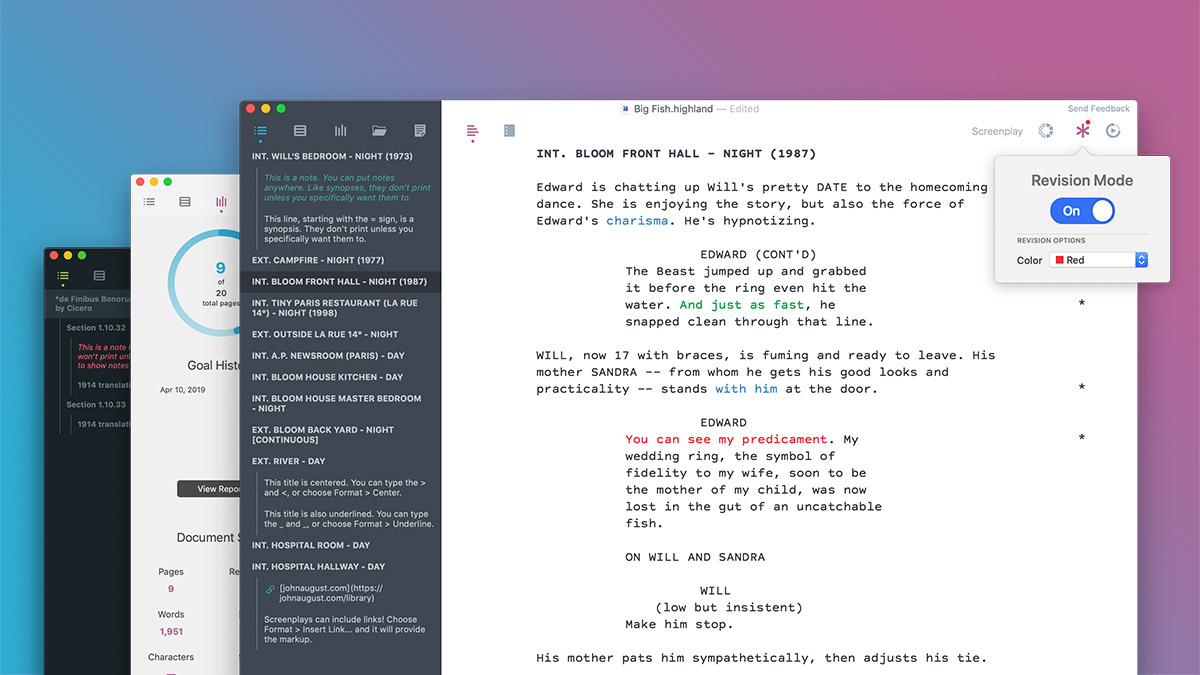 Highland 1 8 9 – Powerful Straightforward Screenwriting App